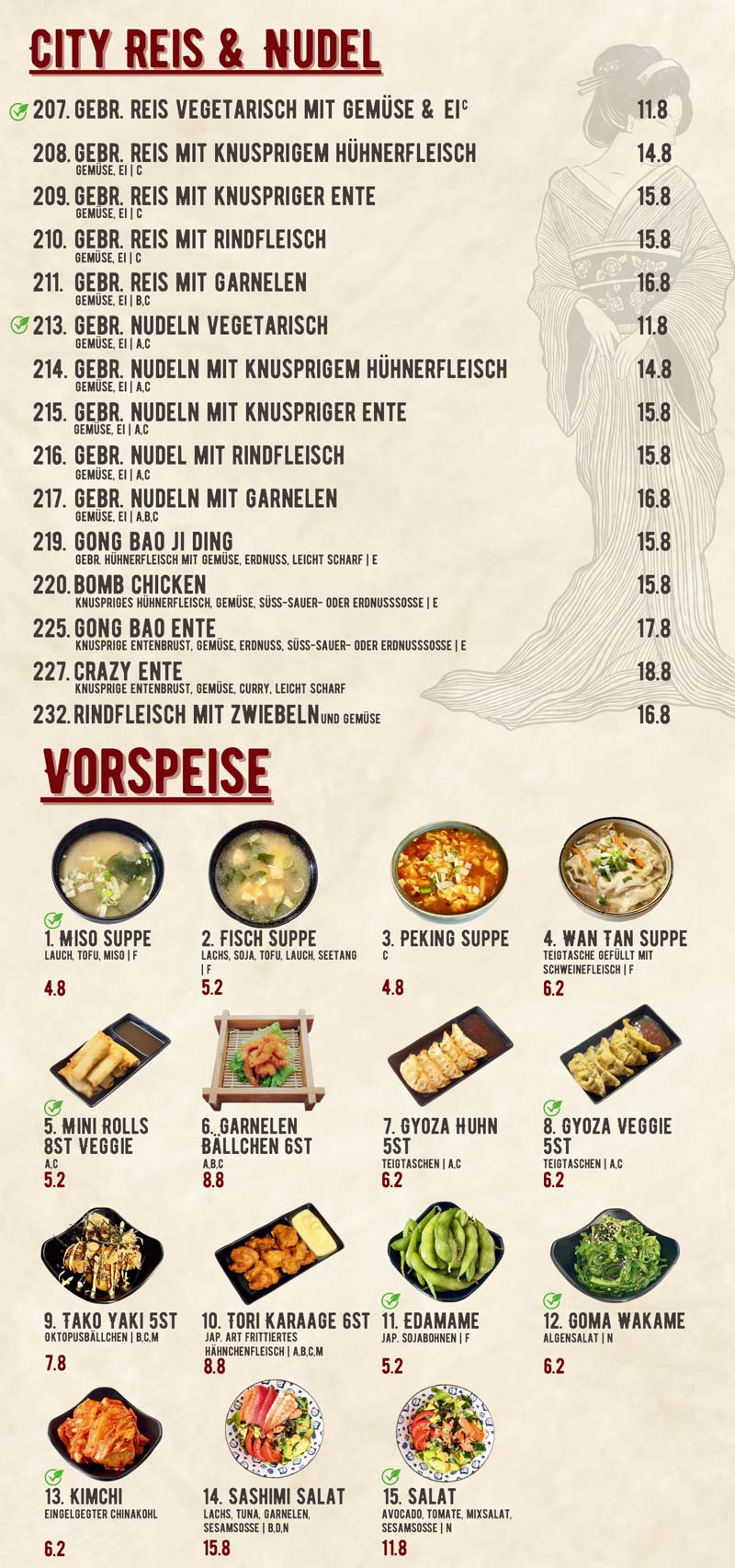 sushi speisekarte